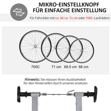 Indoor bike trainer, foldable magnetic, fits 26""-28"" wheels