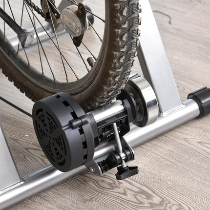 Indoor bike trainer, foldable magnetic, fits 26""-28"" wheels