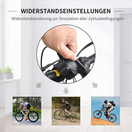 Indoor bike trainer, foldable magnetic, fits 26""-28"" wheels