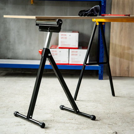 Adjustable roll bar - metal, 90 kg capacity, black
