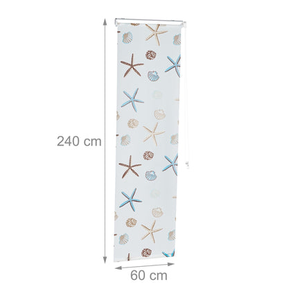 Roller blind for shower OCEAN