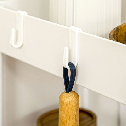 Mobile kitchen shelf, 4-story trolley with wheels