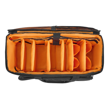 Rolling DJ Cable Bag, 1680D, Wheels, 6 Dividers