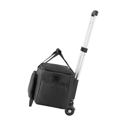 Rolling DJ Cable Bag, 1680D, Wheels, 6 Dividers