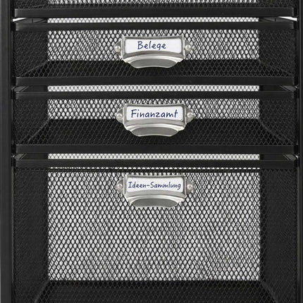 Rolling File Cabinet, 5-Drawer Mesh Under-Desk