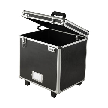 Rolling File Storage Box, Dual Lock, Telescopic Handle