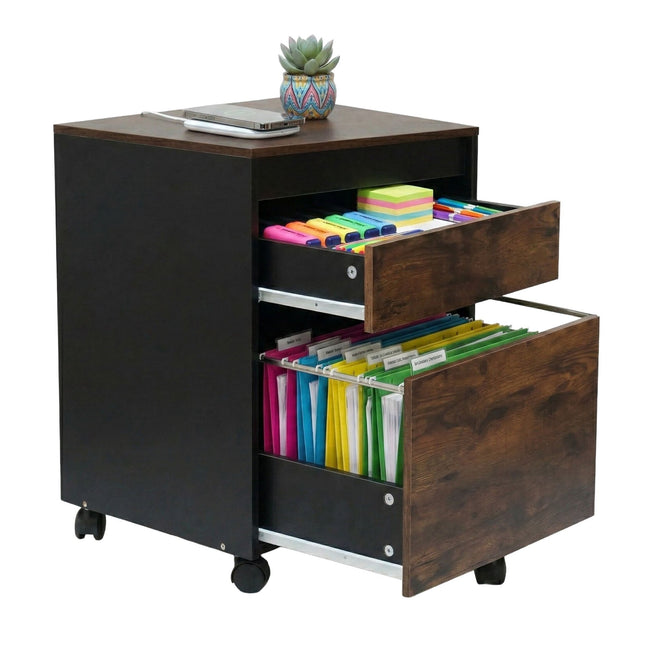Rolling Filing Cabinet with Hanging File Drawer