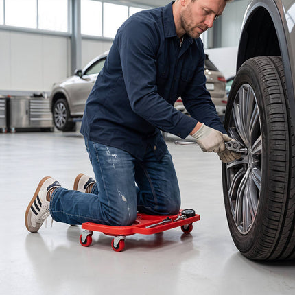Rolling Knee Creeper with Swivel Casters and Tool Trays