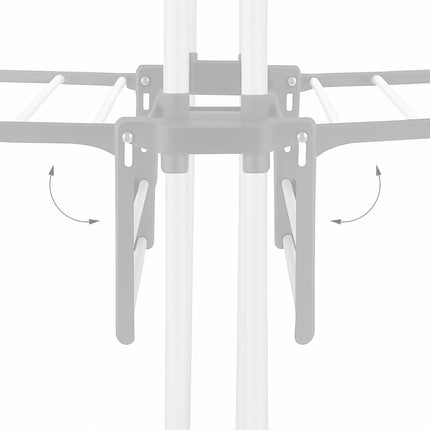 Rolling Laundry Drying Rack with Foldable Wings
