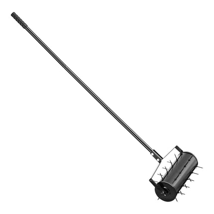 Rolling Lawn Aerator, 18-Inch, 27-Spike, Detachable Handle