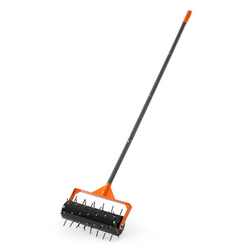 Rolling Lawn Aerator Roller, 15 In, 42 Spikes, Fillable Drum