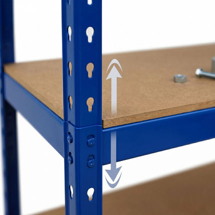 Rolling Steel Shelving Unit – Adjustable, Locking Casters