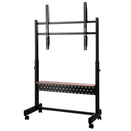 Rolling TV Stand Cart, 55-100 In, Tray, VESA 800x600