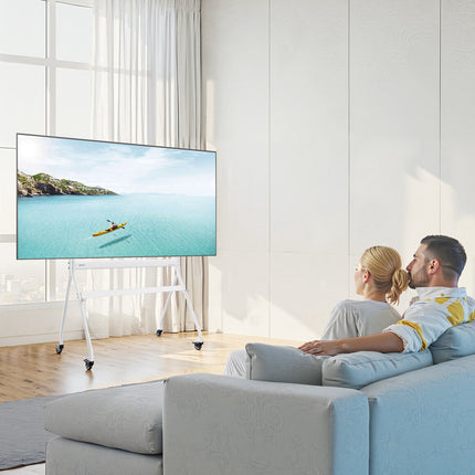 Rolling TV Stand with Wheels, 35–100 in, VESA 800x600