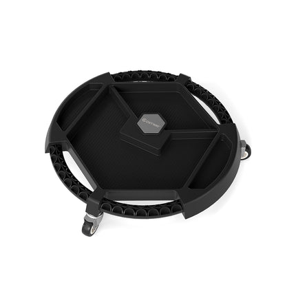 Rolling Tool Creeper with 3 Swivel Wheels, 4 Compartments