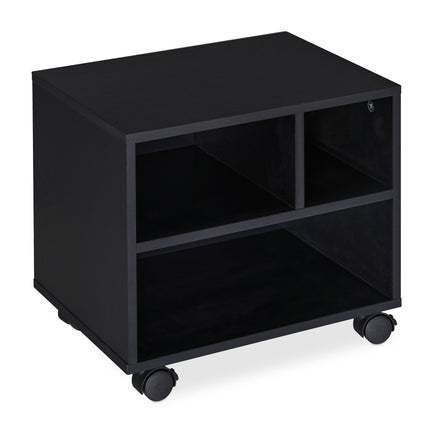 Rolling case with 3 compartments