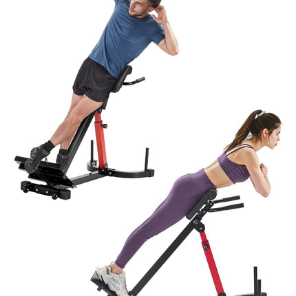 Roman Chair Hyperextension Bench, Adjustable 350 lb