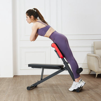 Roman Chair Hyperextension Bench, Adjustable, Foldable, 330 lb