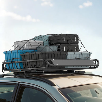 Roof Cargo Basket, 116x92 cm, 150 kg Capacity, Metal