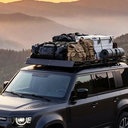 Roof Rack Cargo Basket, Folding, 200 lb, Universal