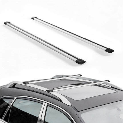 Roof Rack Cross Bars 1200 mm, 220 lb, Aluminum, Crossbar Only