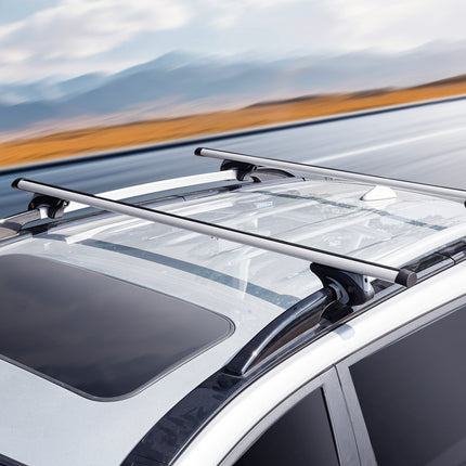 Roof Rack Cross Bars 54 Inch Aluminum, Locking, 200 lb