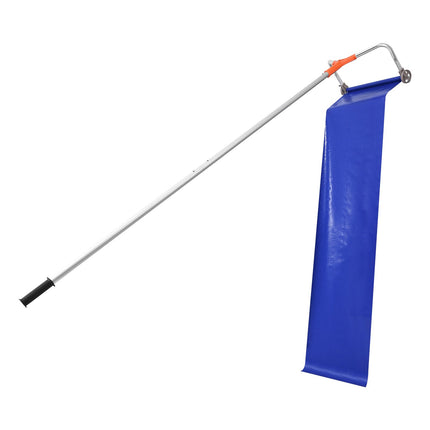 Roof Snow Rake, 17-Inch Aluminum Blade, Wheels, 1.25–5.24 m