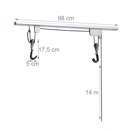 Roof for bicycle lift