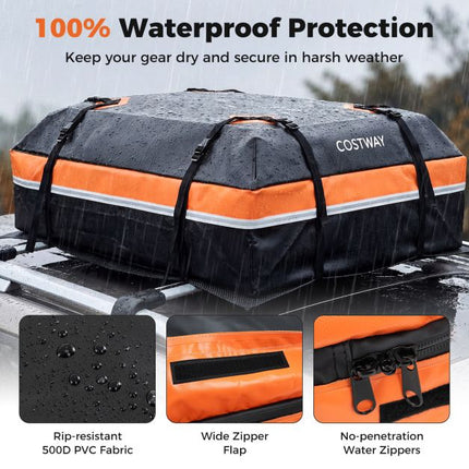 Rooftop Cargo Carrier Bag, Waterproof 500D PVC, 425L