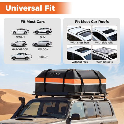 Rooftop Cargo Carrier Bag, Waterproof 500D PVC, 425L
