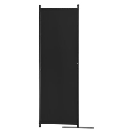 Room Divider, 4-Panel Folding Fabric Screen, Black
