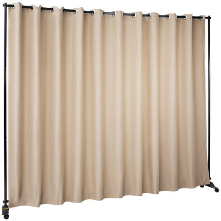 Room Divider Stand, 8 x 10 ft, Aluminum Frame, Blackout Curtain
