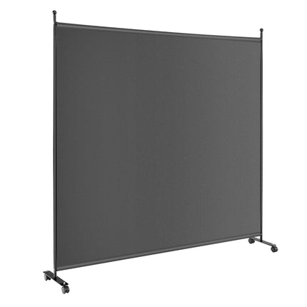 Room Divider with Panel, 184x30x184 cm, Grey