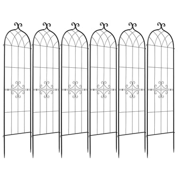 Rose Garden Trellis Set, 6-Pack 180 x 52.5 cm Steel