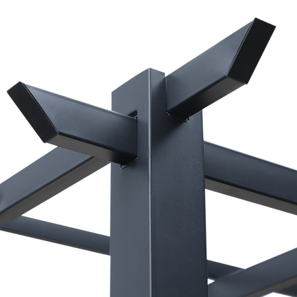 Black Metal Garden Arch Trellis, Weather Resistant, 2.97x2.95x2.3M