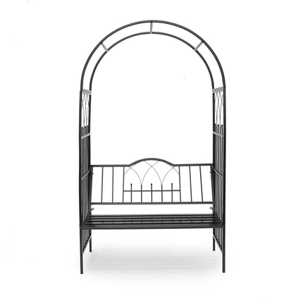 Rose arch with bench