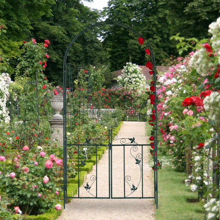 Rose arch with door