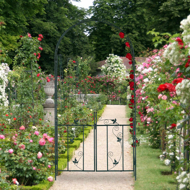 Rose arch with door