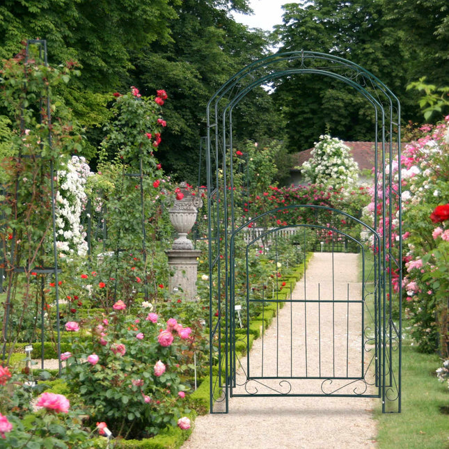 Rose arch with gate