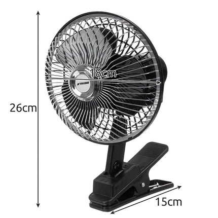 Rotary fan with clip Xtrobb 23194