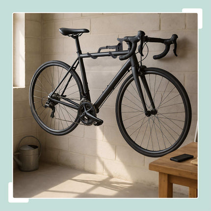 Rotatable Folding Bike Wall Mount – Space-Saving Storage