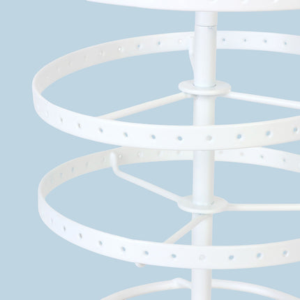 Rotating Earring Holder – 168 Slots, 4 Tiers, Iron Frame