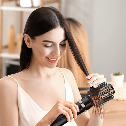 Rotating Hair Dryer Brush, Ionic, 3 Ceramic Heads 1.6-2in