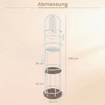 Rotating Jewelry Organizer with Earring & Necklace Holders