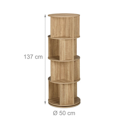 Rotating book tower
