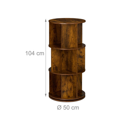 Rotating book tower