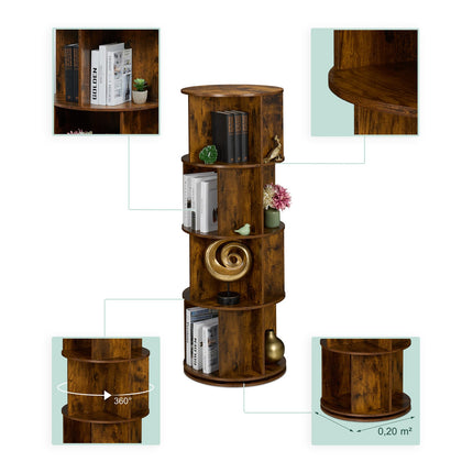 Rotating book tower