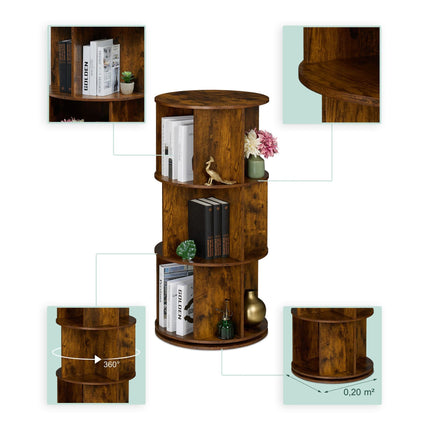 Rotating book tower