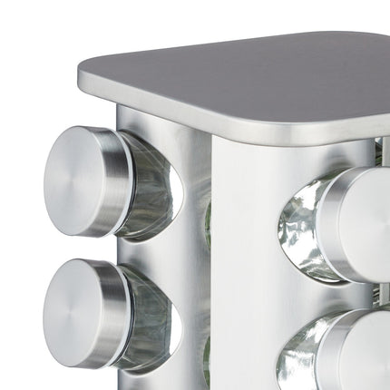 Rotating spice carousel with 20 glasses