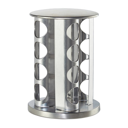 Rotating spice rack with 16 spice jars